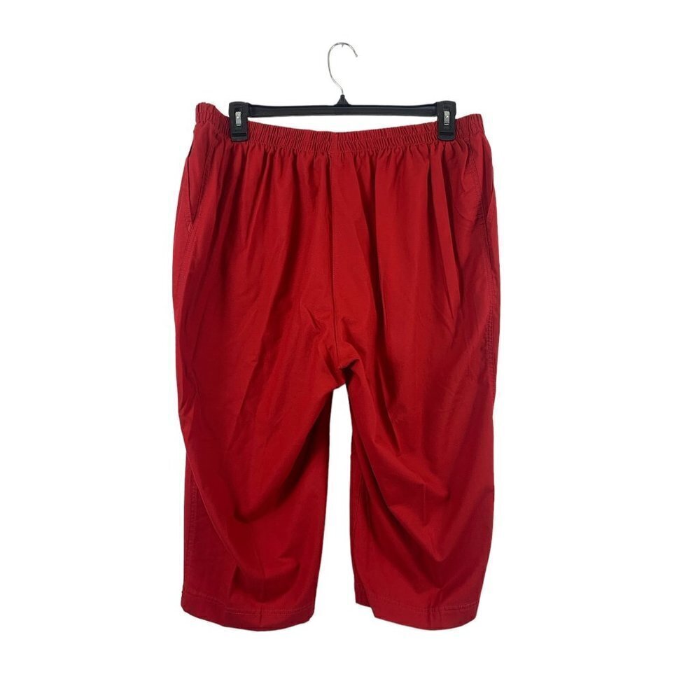 Allison Daley Blazing Red Capris - Picture 2 of 7
